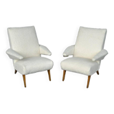 Pair of vintage armchairs from the 1950s-60s refurbished