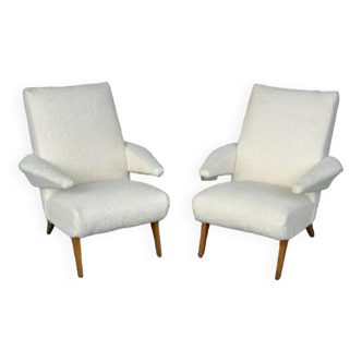 Pair of vintage armchairs from the 1950s-60s refurbished