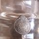 Glass liquor glass with tin sconces signed J.de Rey