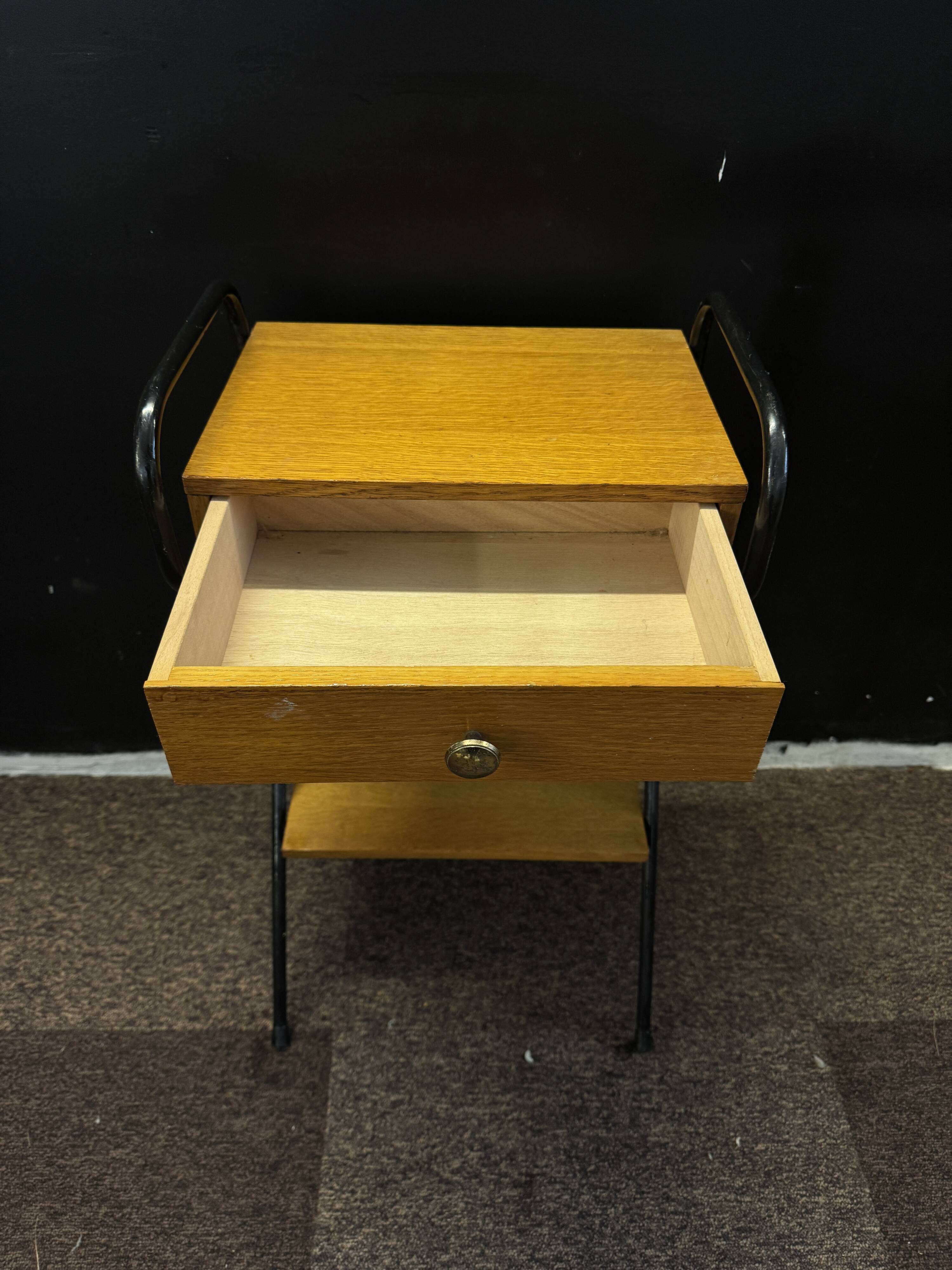Vintage bedside table by Jacques Hitier – 1950s