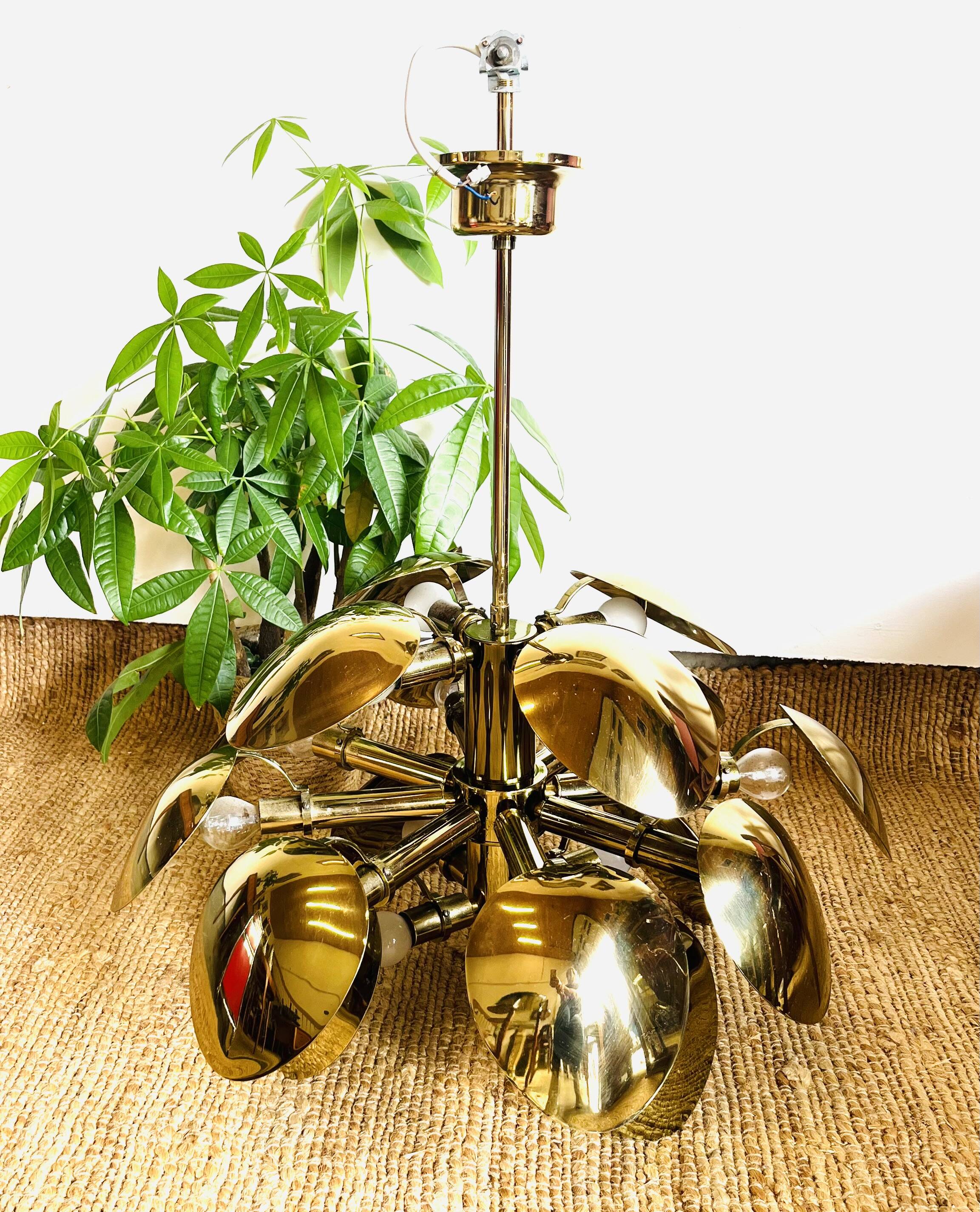 70s Gold Chandelier - 636011