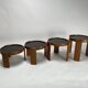 Tables basses Model 780 par Gianfranco Frattini pour Cassina, Italie, années 1960, ensemble de 4.