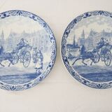 Ensemble 2 assiettes anciennes Delft Holland
