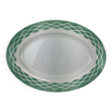 Plat ancien artisanal made in france digoin Sarreguemines