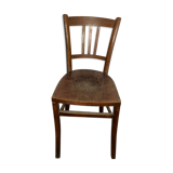 Chaise bistrot ancienne avec motif