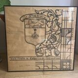 Framed drawing stained glass project