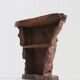 Brutalist tree trunk console bar 1970s