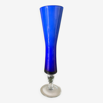 Blue opaline vase