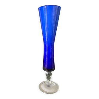 Blue opaline vase