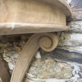 carved wooden wall shelf or wall console