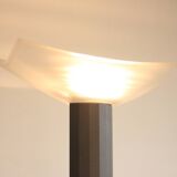 Valenti Luce uplighter with glass shade, Italy 1980s-1990s