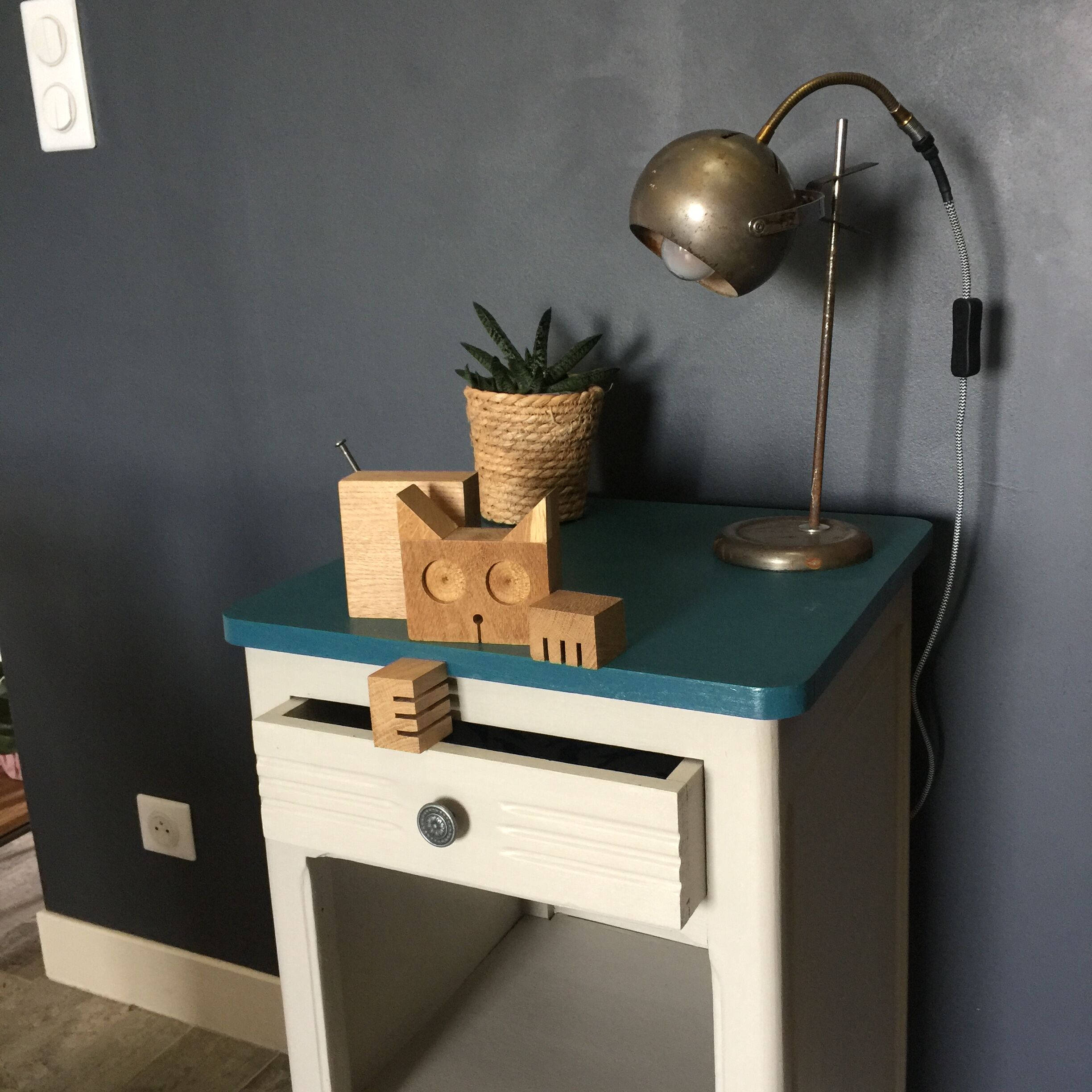 Light grey bedside