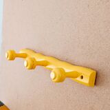 Wooden coat rack with 3 hooks
