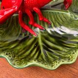 Vintage Italian lobster-shaped pottery sculpture.