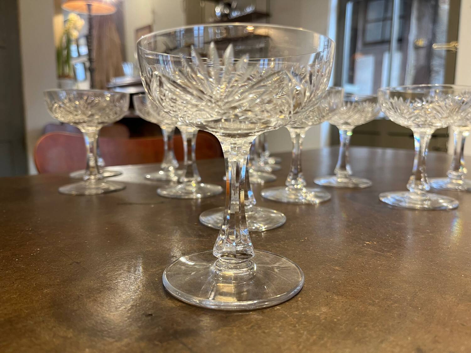 Beau lot de verres en cristal de Saint Louis