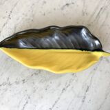 Two-tone ceramic sheet signed 70s