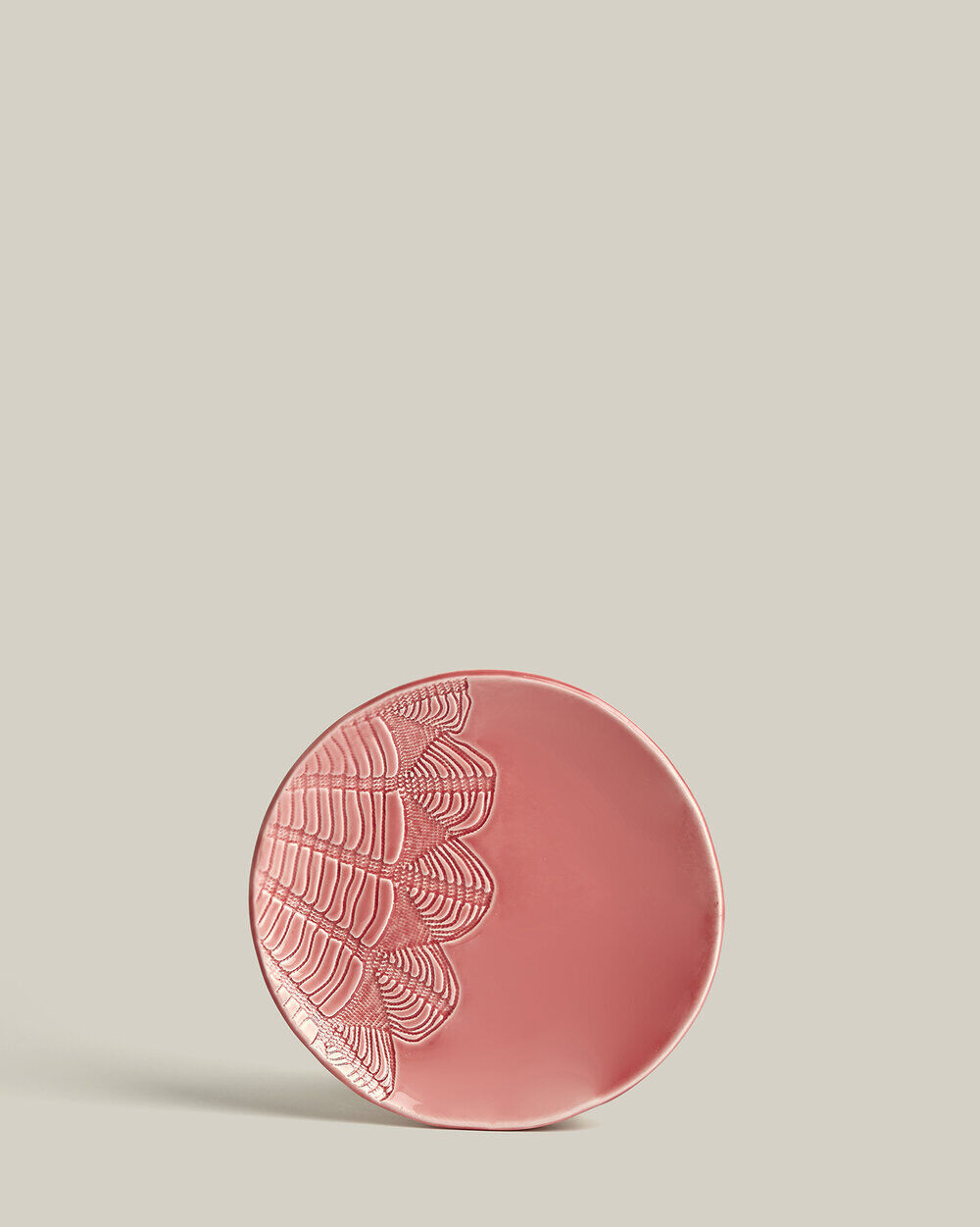 Lot de 4 assiettes blanca rosa s