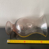 Blown bubble glass tea light holder