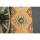 1970s Turkish Oushak Handmade Wool Cotton Orange Runner 98x171