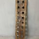 Brutalist oak bottle rack, late nineteenth century