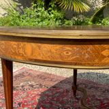 Table de milieu marqueterie et bronze époque Napoléon III - XIXe