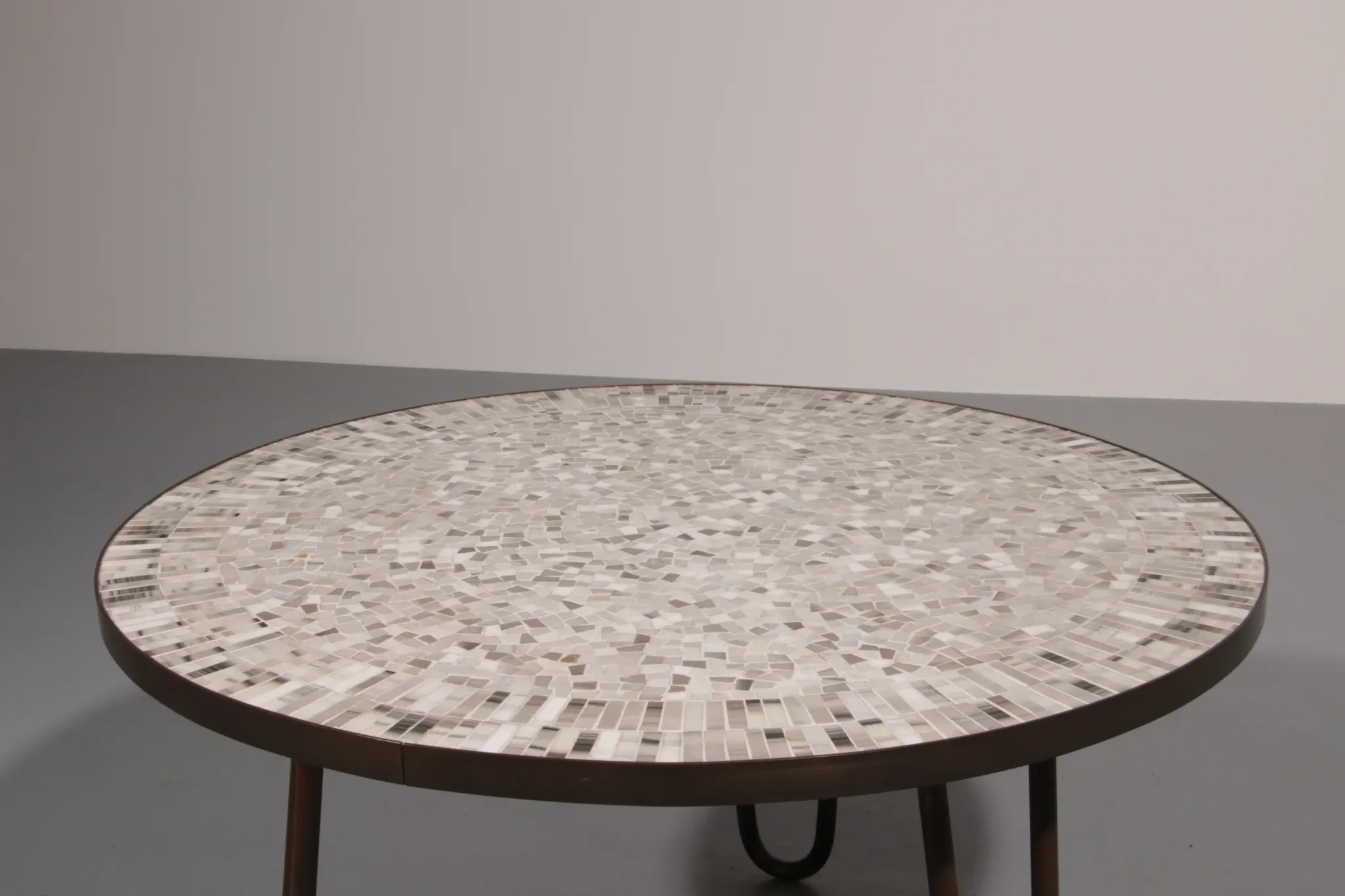 A stunning mosaic coffee table by German sculptor Berthold Müller