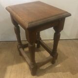 Small children's table (or coffee table) in brown varnished oak.