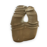 Modernist vase in glazed ceramic