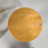 Table set - 3 Roger Tallon 1970s folding stools