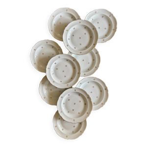 Lot de 10 assiettes creuses