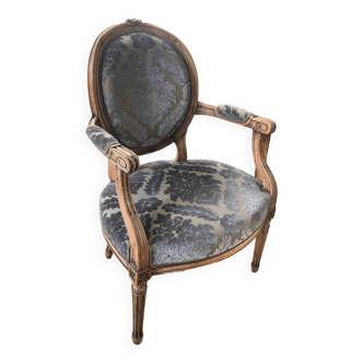 Fauteuil médaillon louis xvi