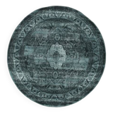 Round carpet pile
