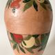 Large enamelled brass vase
