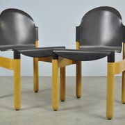 Thonet / chaises de salle à manger vintage flex 2000 en hêtre (2) / gerd lange / années 1990
