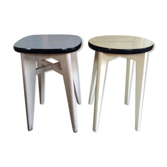Vintage stool duo