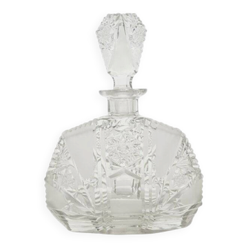 Carafe en verre Art Déco, Tchécoslovaquie, années 1950
