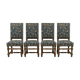 4 chairs in the Louis XIII style