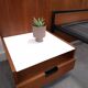 Two-person bed Japanese series Cees Braakman Pastoe and Auping with bedside table.