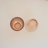 Set of 5 pink Rosaline glasses - Arcoroc France