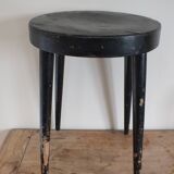 Antique black Baumann stool from the 50s/60s