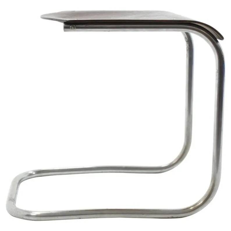 Bauhaus Chrome Mücke & Melder Stool, Mart Stam / Signed, 1930s