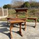 Suite de 5 tables de bistrot