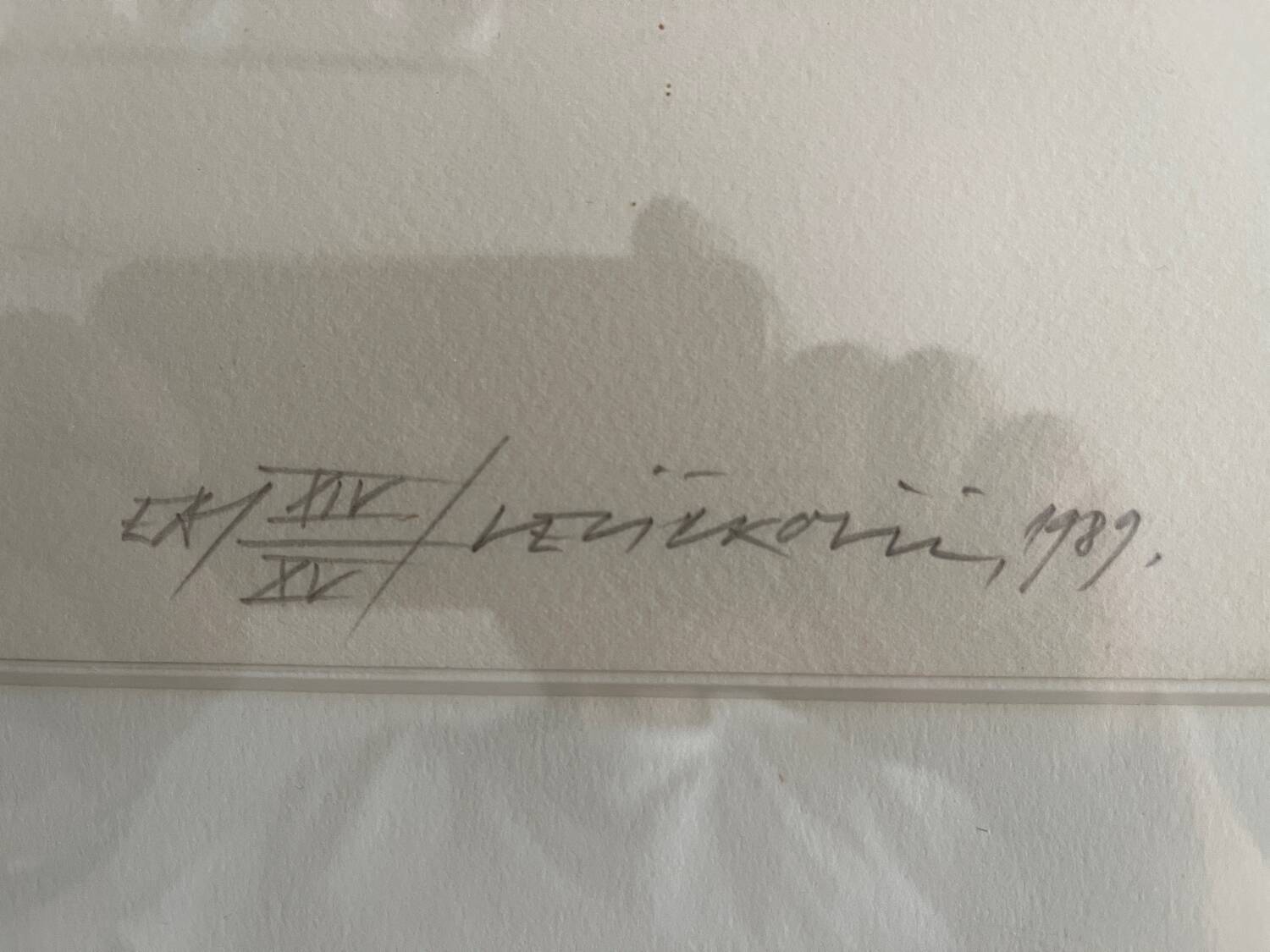 Lithograph by Weisbusch, signed