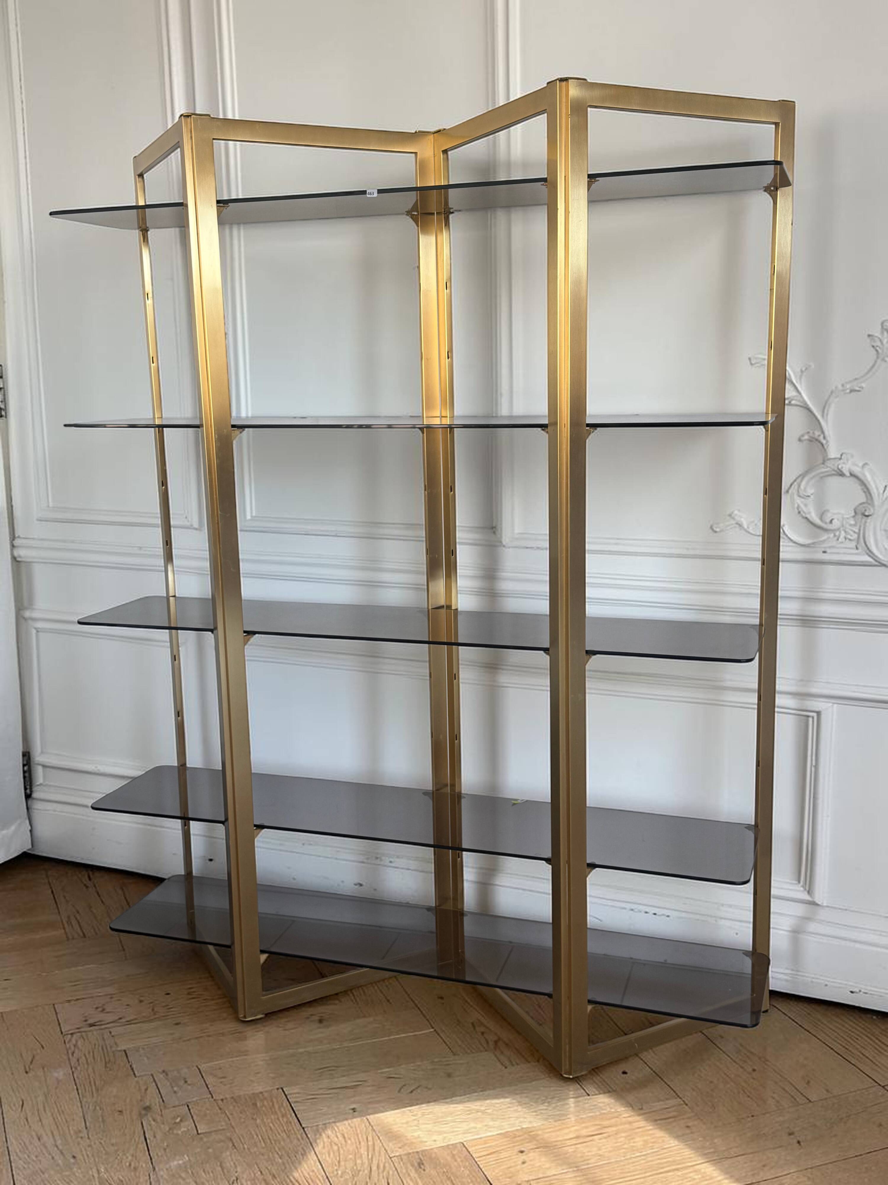 1970s "ARTELANO" SHELF FOR ROCHE BOBOIS IN THE FORM OF A SCREEN