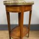 Oval bouillotte table