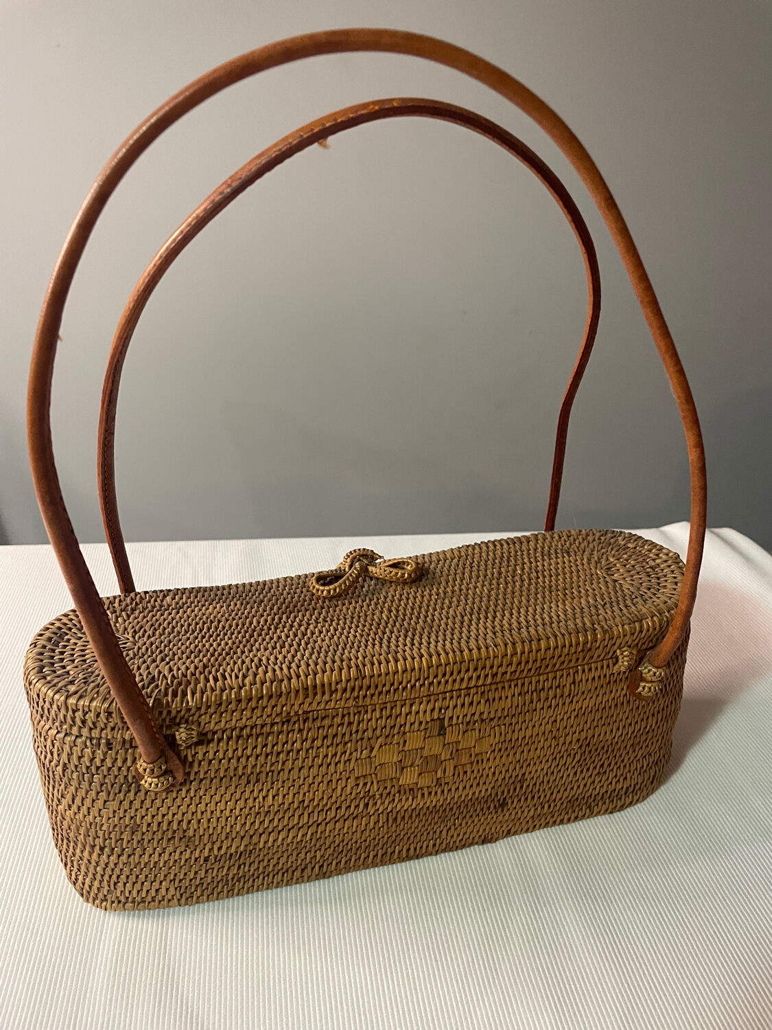 Small decorative wicker basket