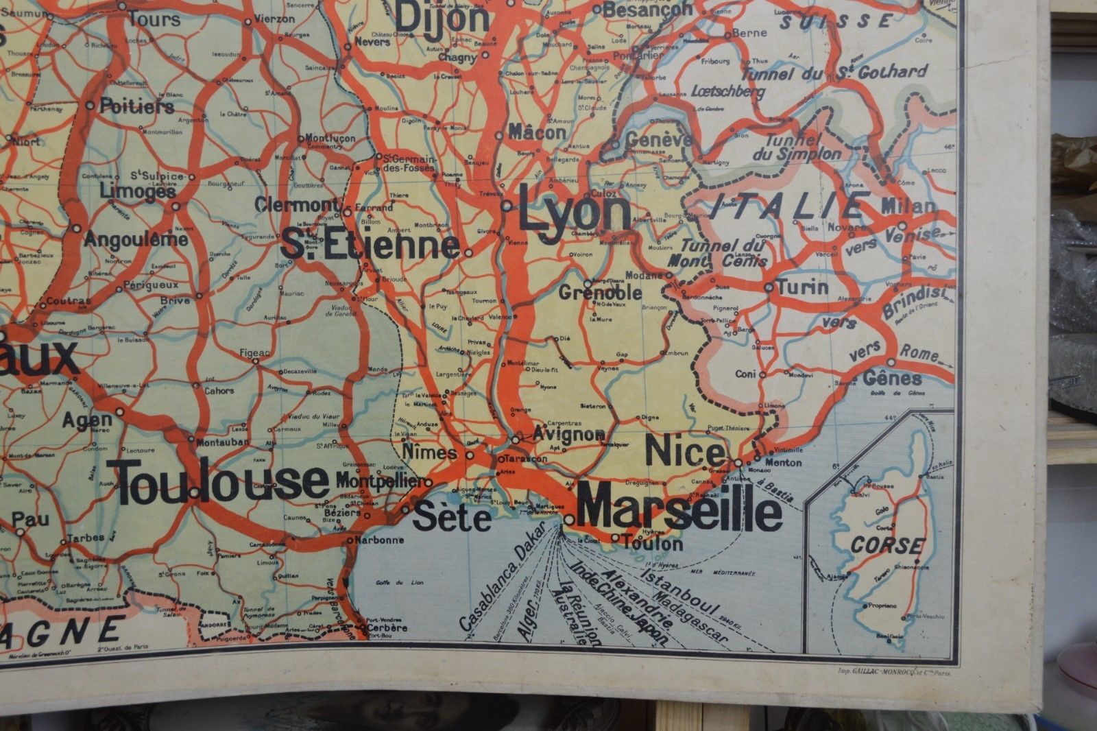 France Vidal Lablache school map