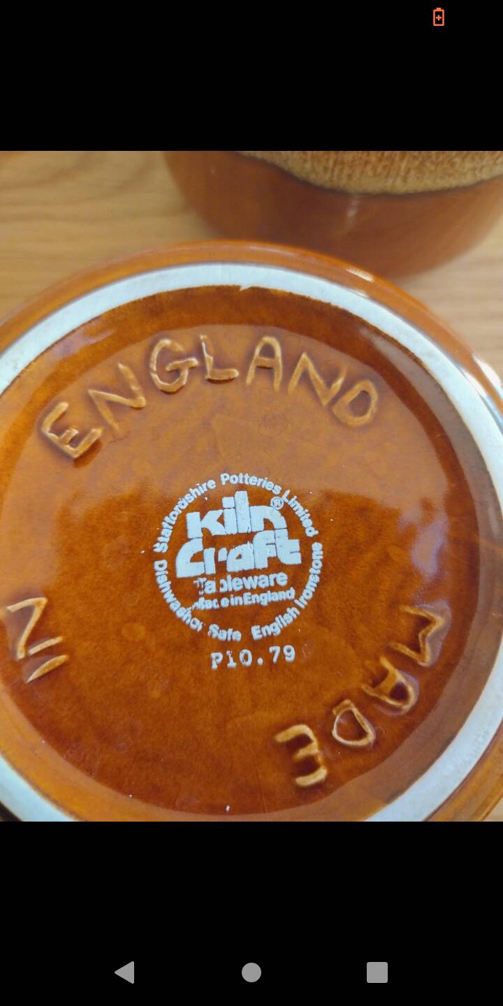 2 ceramic ramekins made in England