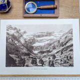 The circus of Gavarnie, Hautes-Pyrénées, photo print from 1937.