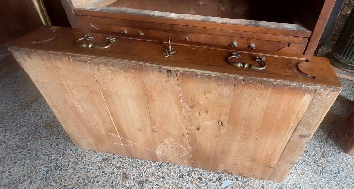 17th-century walnut antique chest of drawers